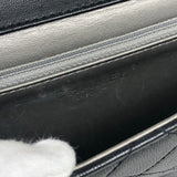 シャネル CHANEL クリアパール スモールフラップチェーンショルダー AS0585 ブラック シルバー金具 ラムスキン レディース ショルダーバッグ