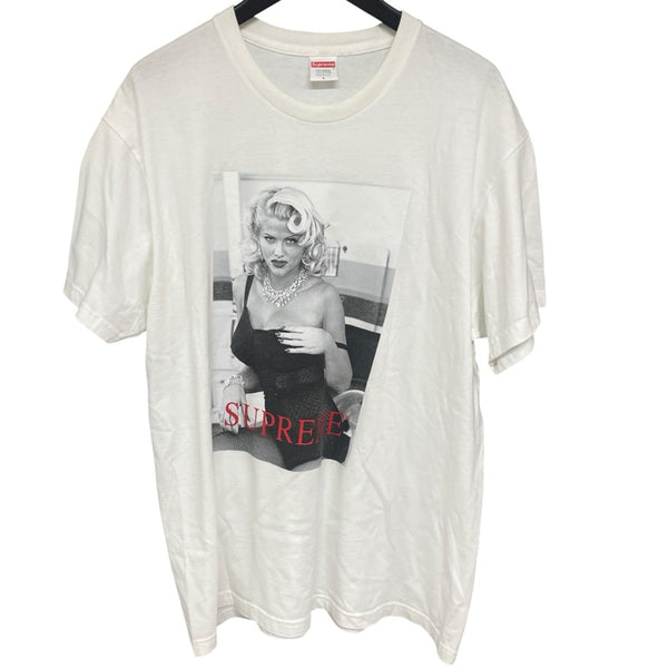 シュプリーム SUPREME アンナニコラスミスフォトプリント半袖Tシャツ ホワイト コットン メンズ 半袖Ｔシャツ