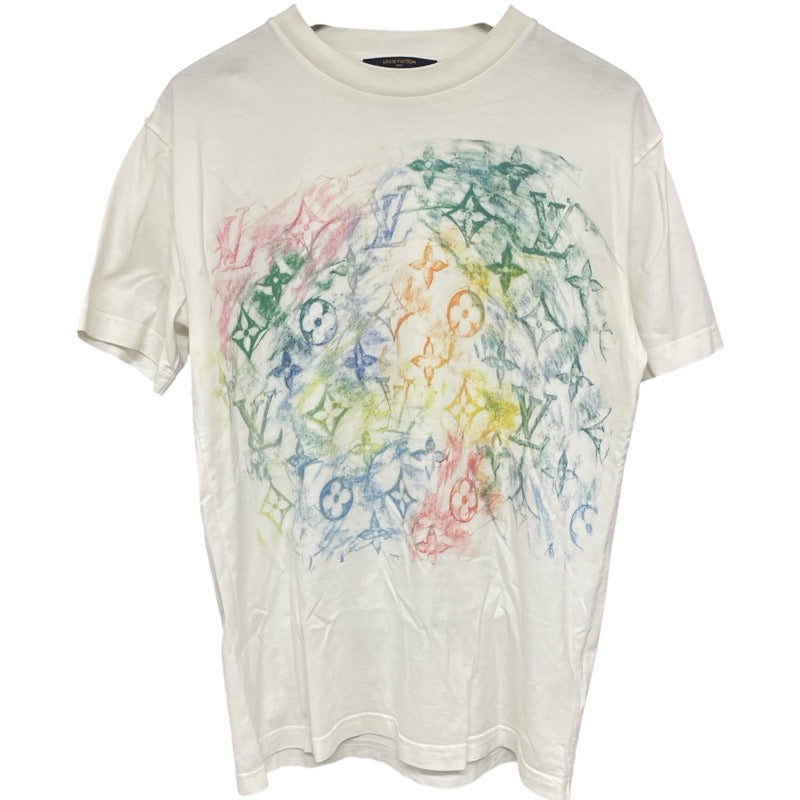 ルイ・ヴィトン LOUIS VUITTON パステルモノグラム半袖Tシャツ HKY17W ホワイト コットン メンズ 半袖Ｔシャツ