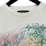 ルイ・ヴィトン LOUIS VUITTON パステルモノグラム半袖Tシャツ HKY17W ホワイト コットン メンズ 半袖Ｔシャツ