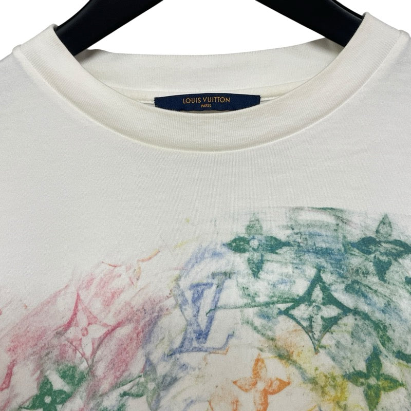 ルイ・ヴィトン LOUIS VUITTON パステルモノグラム半袖Tシャツ HKY17W ホワイト コットン メンズ 半袖Ｔシャツ