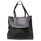 エルメス HERMES カバセリエ46 Z刻 ブラック、ブルーニュイ トリヨン ユニセックス トートバッグ