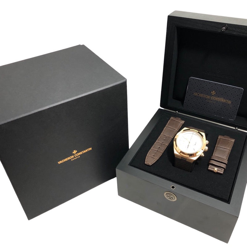 ヴァシュロン・コンスタンタン VACHERON CONSTANTIN オーヴァーシーズ クロノグラフ 5500V/000R-B074 シルバー文字盤   K18PG 自動巻き メンズ 腕時計