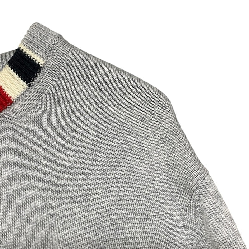トムブラウン THOM BROWNE メリノウールニットセーター MKA329A グレー ウール メンズ セーター
