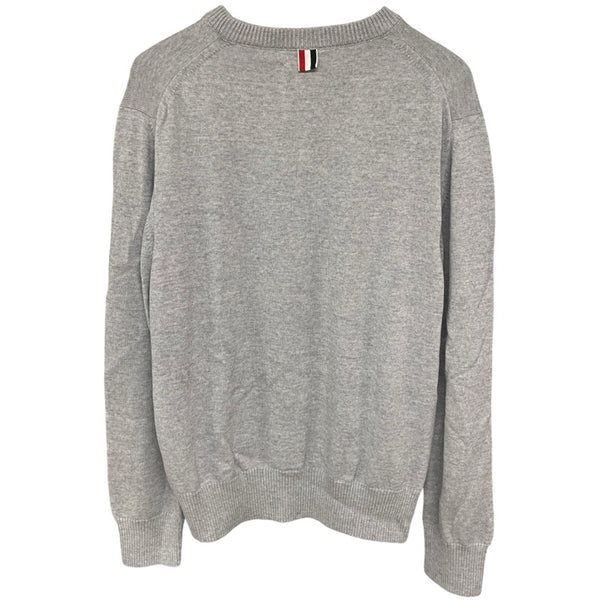 トムブラウン THOM BROWNE メリノウールニットセーター MKA329A グレー ウール メンズ セーター