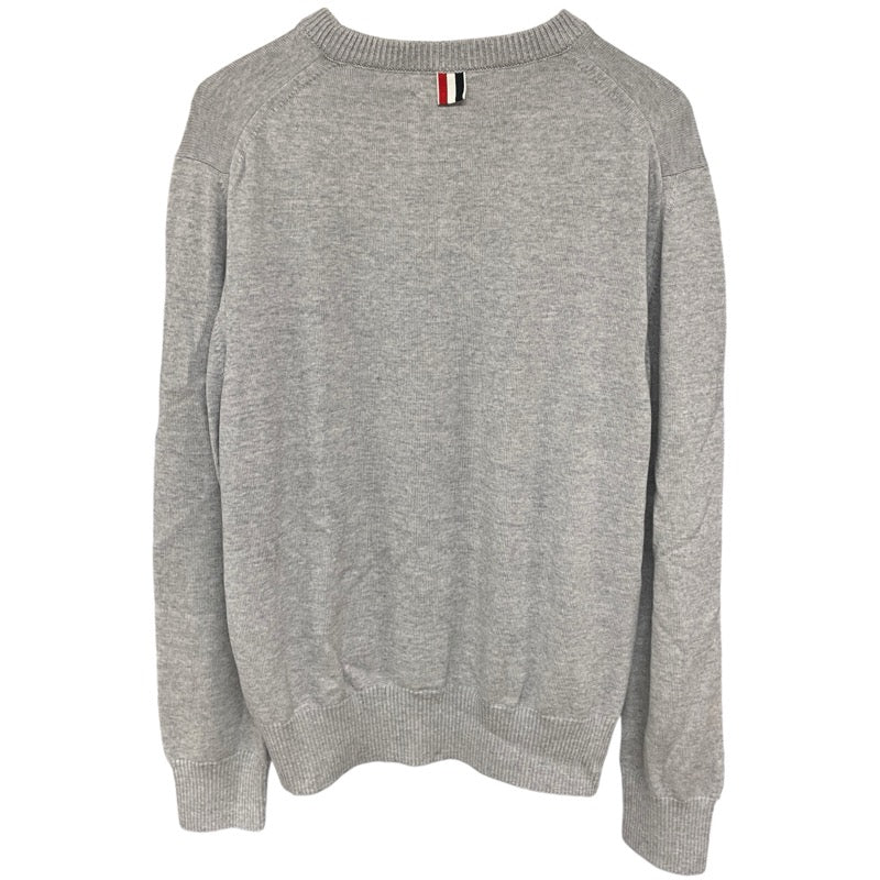 トムブラウン THOM BROWNE メリノウールニットセーター MKA329A グレー ウール メンズ セーター