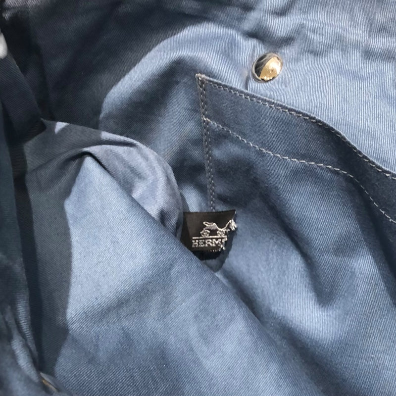 エルメス HERMES アメダバGM ブルージーン SV金具 レザー　ポリエステル ユニセックス トートバッグ