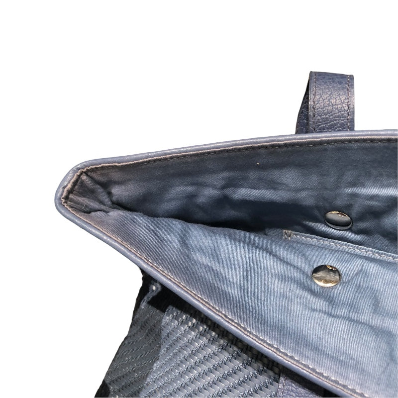 エルメス HERMES アメダバGM ブルージーン SV金具 レザー　ポリエステル ユニセックス トートバッグ