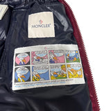 モンクレール MONCLER BORMES ダウンベスト レッド ナイロン メンズ ダウンベスト