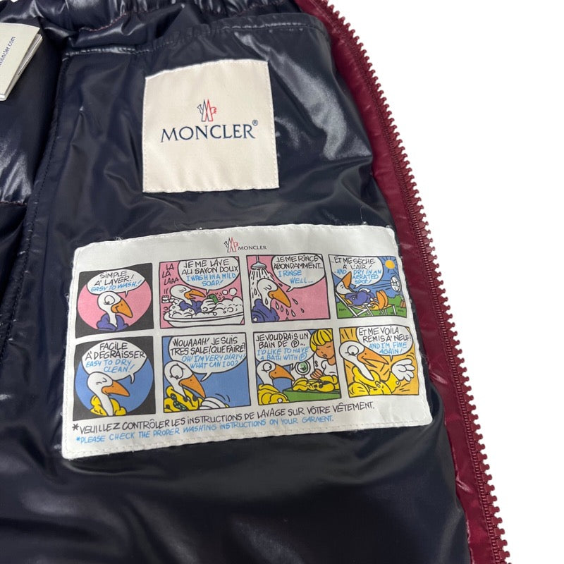 モンクレール MONCLER BORMES ダウンベスト レッド ナイロン メンズ ダウンベスト