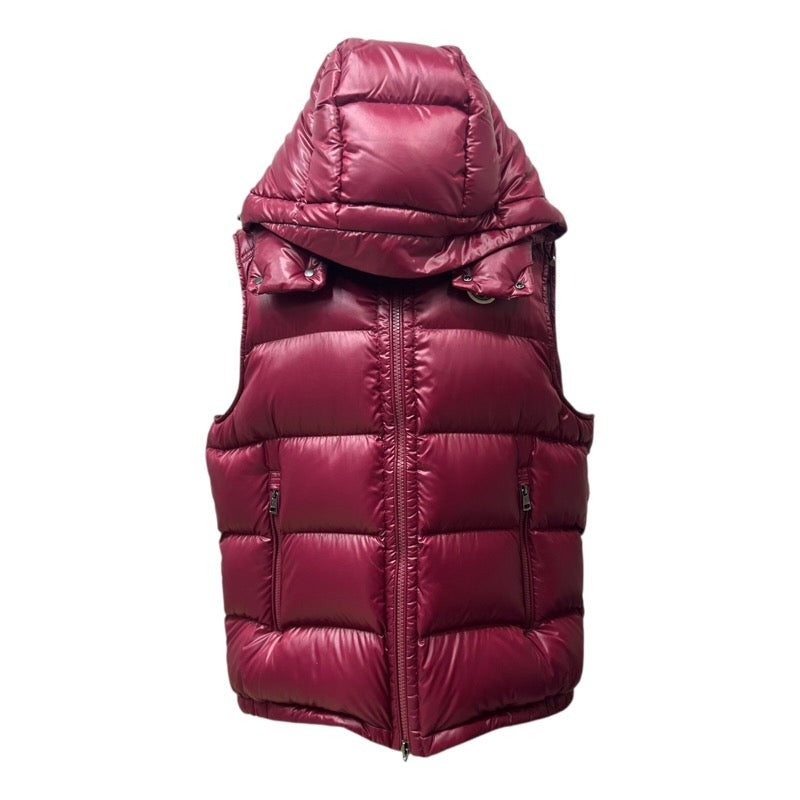 モンクレール MONCLER BORMES ダウンベスト レッド ナイロン メンズ ダウンベスト