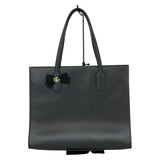 グッチ GUCCI ﾚｻﾞｰ ﾘﾎﾞﾝﾄｰﾄ 440055 ブラック/ｺﾞｰﾙﾄﾞ金具 レザー レディース トートバッグ