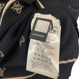 フェンディ FENDI ロゴ半袖ニットシャツ FZY925 ブラック レーヨン レディース 半袖シャツ