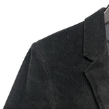 サンローラン SAINT LAURENT エルボーパッチテーラードジャケット ブラック コーデュロイ メンズ テーラードジャケット