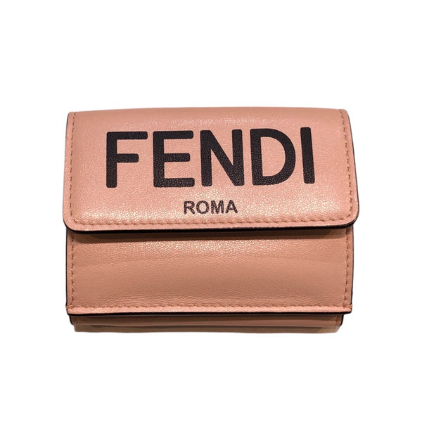 フェンディ FENDI コンパクトウォレット 8M0395 レザー レディース 二つ折り財布
