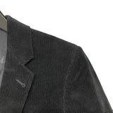 サンローラン SAINT LAURENT エルボーパッチテーラードジャケット ブラック コーデュロイ メンズ テーラードジャケット