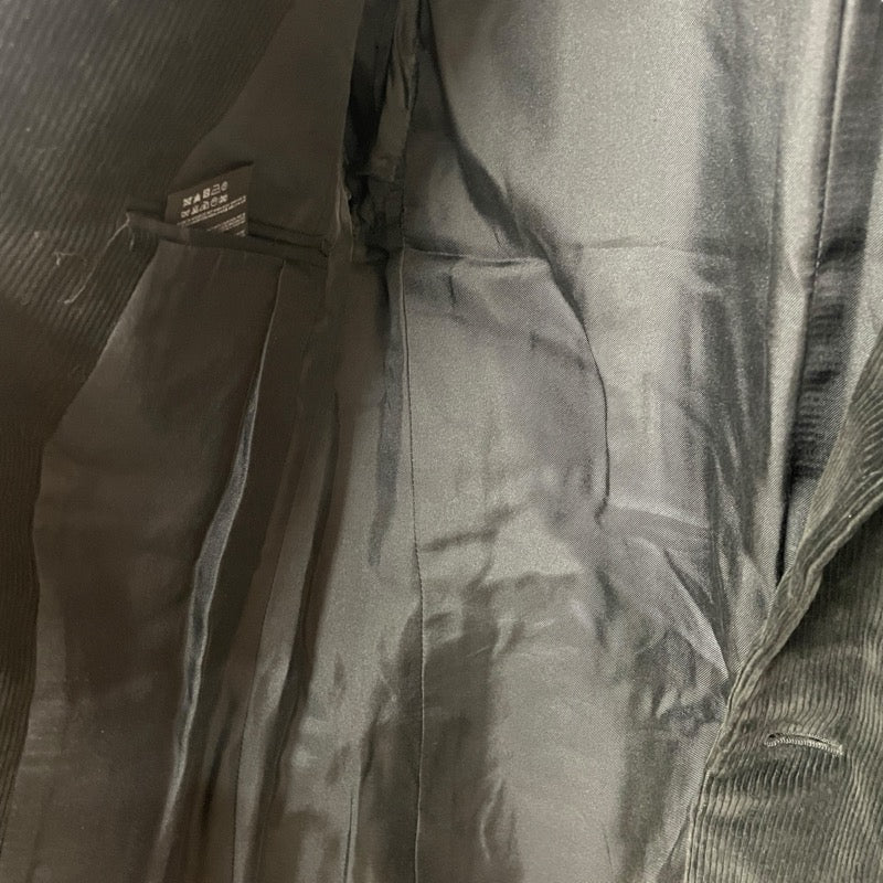 サンローラン SAINT LAURENT エルボーパッチテーラードジャケット ブラック コーデュロイ メンズ テーラードジャケット