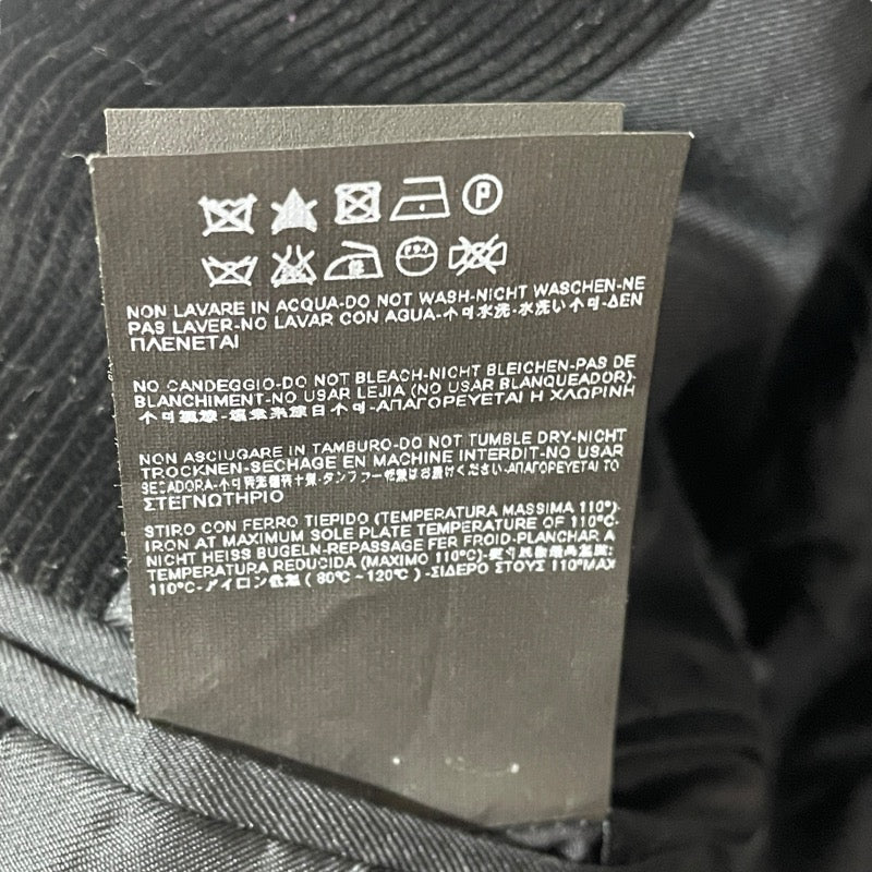 サンローラン SAINT LAURENT エルボーパッチテーラードジャケット ブラック コーデュロイ メンズ テーラードジャケット