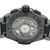 ウブロ HUBLOT ビッグバン インテグレーテッド オールブラック バゲットダイヤモンド 451.CX.1140.CX.1940 マットブラックスケルトン セラミック メンズ 腕時計