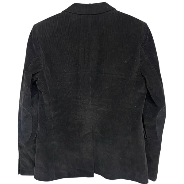 サンローラン SAINT LAURENT エルボーパッチテーラードジャケット ブラック コーデュロイ メンズ テーラードジャケット