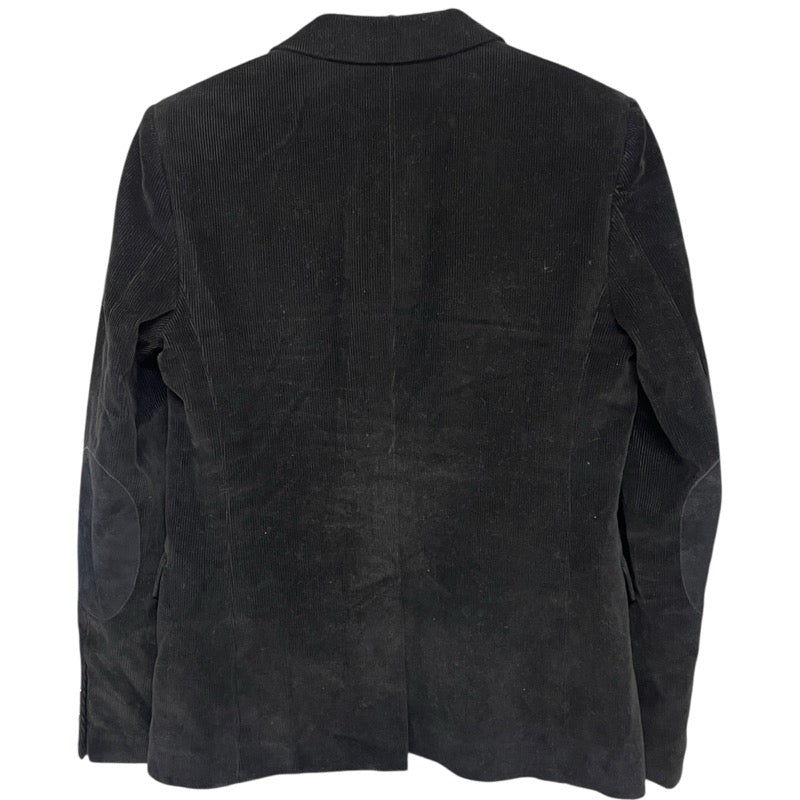 サンローラン SAINT LAURENT エルボーパッチテーラードジャケット ブラック コーデュロイ メンズ テーラードジャケット