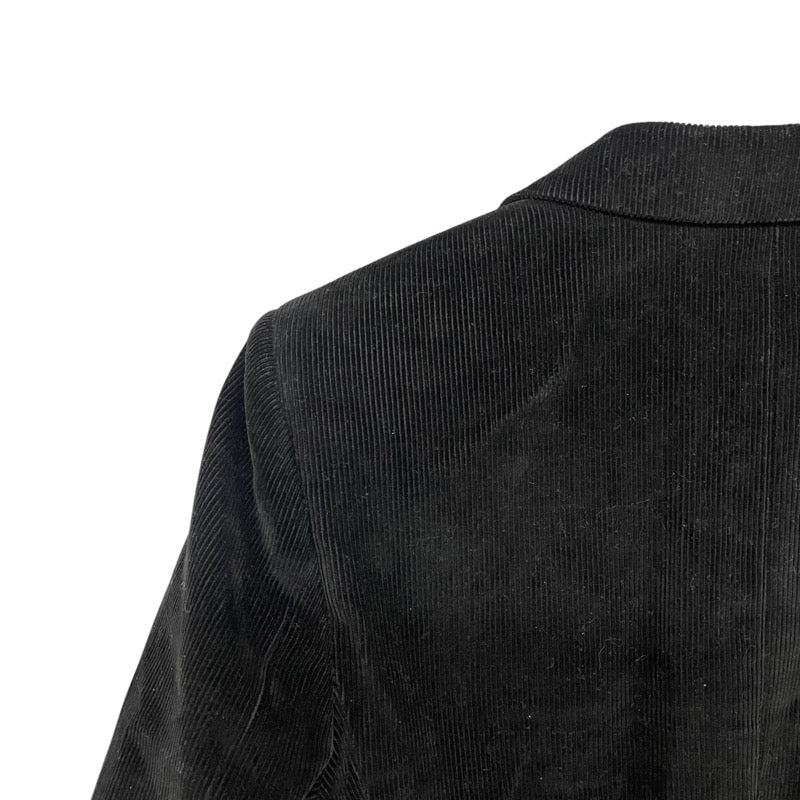 サンローラン SAINT LAURENT エルボーパッチテーラードジャケット ブラック コーデュロイ メンズ テーラードジャケット