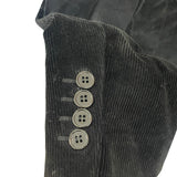 サンローラン SAINT LAURENT エルボーパッチテーラードジャケット ブラック コーデュロイ メンズ テーラードジャケット