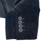 サンローラン SAINT LAURENT エルボーパッチテーラードジャケット ブラック コーデュロイ メンズ テーラードジャケット