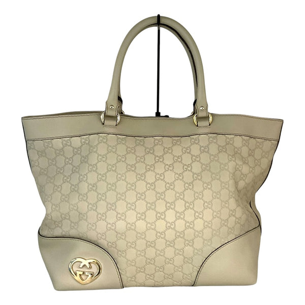 グッチ GUCCI ｸﾞｯﾁｼﾏ ﾗﾌﾞﾘｰﾄｰﾄﾊﾞｯｸﾞ 257071 ベージュ レディース トートバッグ