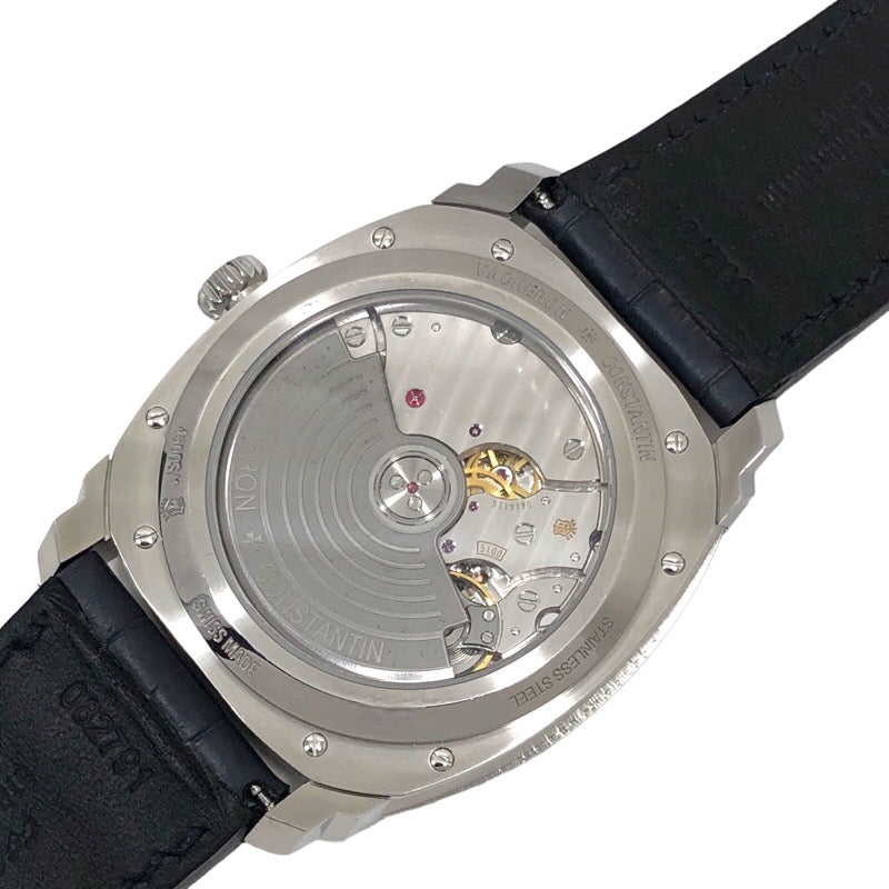 ヴァシュロン・コンスタンタン VACHERON CONSTANTIN ケ ドリル 4500S/000A-B364 ブルー文字盤 SS/レザーストラップ メンズ 腕時計