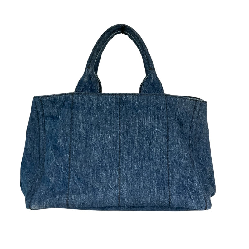 プラダ PRADA ｶﾅﾊﾟ ﾄｰﾄﾊﾞｯｸﾞ BN2642 ブルー デニム ユニセックス トートバッグ