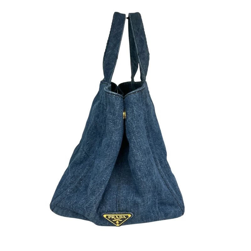 プラダ PRADA ｶﾅﾊﾟ ﾄｰﾄﾊﾞｯｸﾞ BN2642 ブルー デニム ユニセックス トートバッグ