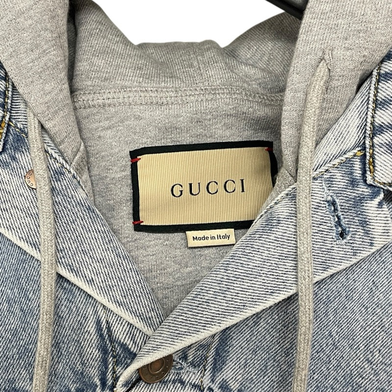 グッチ GUCCI ハリウッドバビロンデニムベスト 697042 ブルー デニム メンズ ベスト