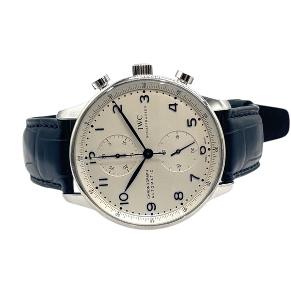 インターナショナルウォッチカンパニー IWC ポルトギーゼ クロノグラフ IW371446 ホワイト SS メンズ 腕時計