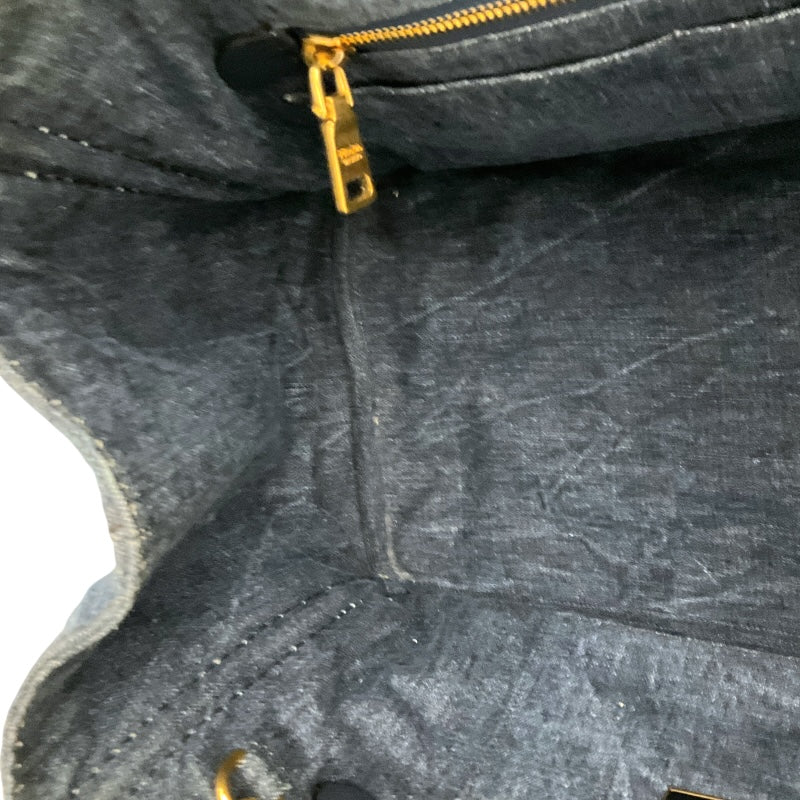 プラダ PRADA ｶﾅﾊﾟ ﾄｰﾄﾊﾞｯｸﾞ BN2642 ブルー デニム ユニセックス トートバッグ