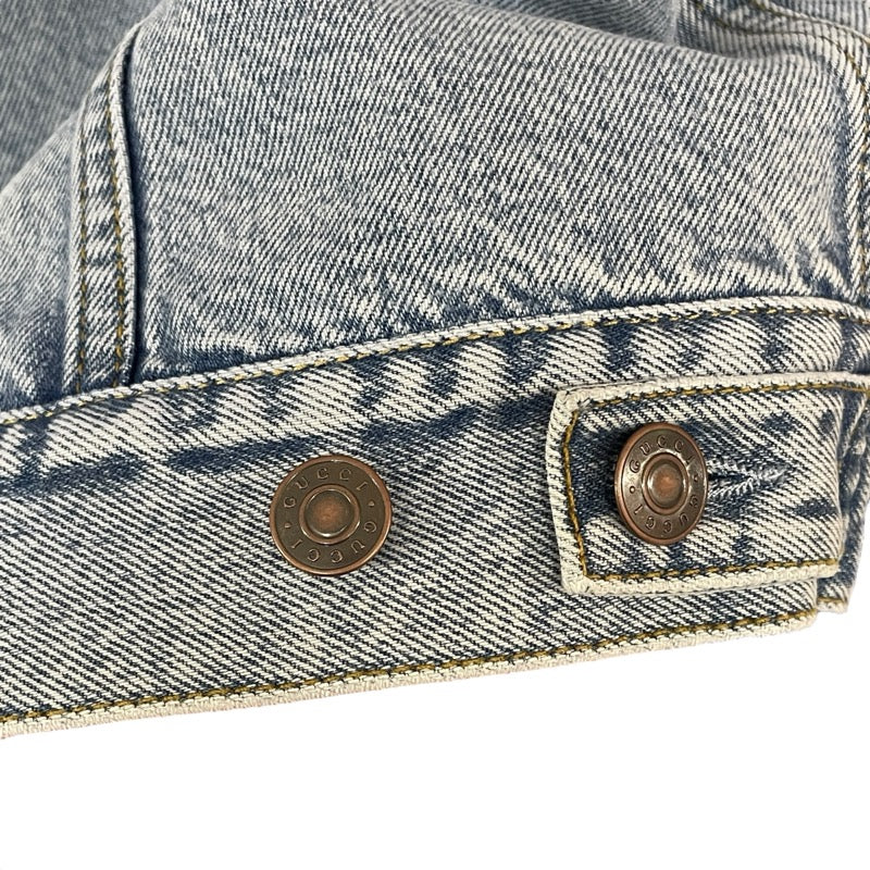 グッチ GUCCI ハリウッドバビロンデニムベスト 697042 ブルー デニム メンズ ベスト
