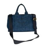 プラダ PRADA ｶﾅﾊﾟ ﾄｰﾄﾊﾞｯｸﾞ BN2642 ブルー デニム ユニセックス トートバッグ
