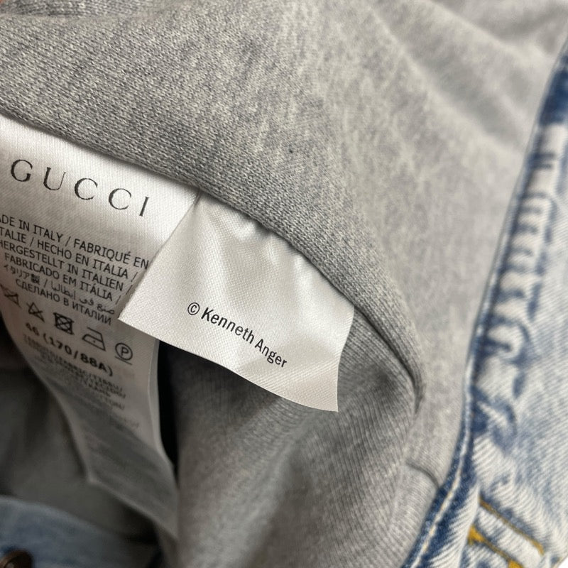 グッチ GUCCI ハリウッドバビロンデニムベスト 697042 ブルー デニム メンズ ベスト