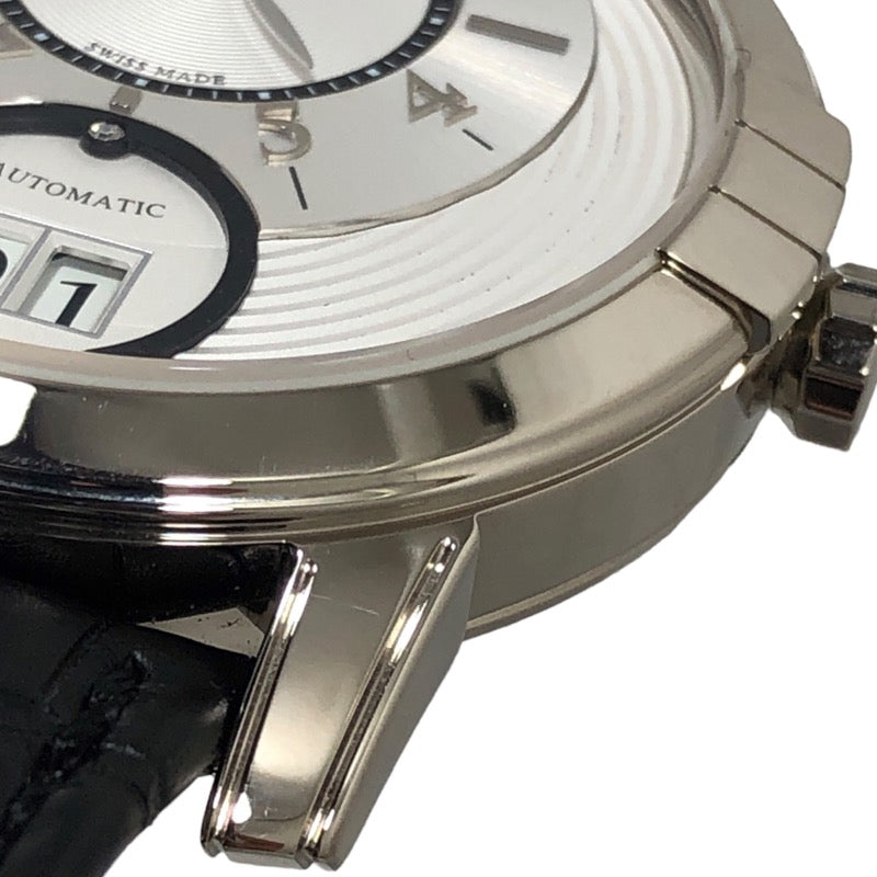 ハリーウィンストン HARRY WINSTON ミッドナイト ビッグデイト オートマティック MIDABD42WW03 K18WG/革ベルト 自動巻き メンズ 腕時計