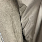 モンクレール MONCLER FELPA フロントダウン切替パーカー ナッツベージュ コットン メンズ ダウンジャケット