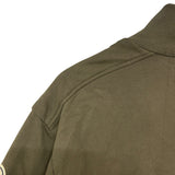 モンクレール MONCLER FELPA フロントダウン切替パーカー ナッツベージュ コットン メンズ ダウンジャケット