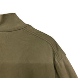 モンクレール MONCLER FELPA フロントダウン切替パーカー ナッツベージュ コットン メンズ ダウンジャケット