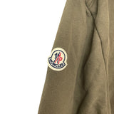 モンクレール MONCLER FELPA フロントダウン切替パーカー ナッツベージュ コットン メンズ ダウンジャケット