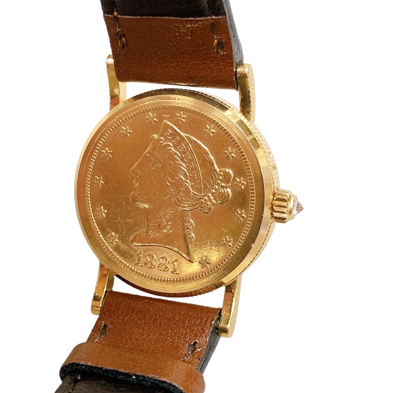 コルム CORUM コインウォッチ K18イエローゴールド レディース 腕時計 | 中古ブランドリユースショップ OKURA(おお蔵)