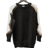 サンローラン SAINT LAURENT オーバーサイズ モヘヤニットセーター 685071 ブラック モヘア メンズ セーター