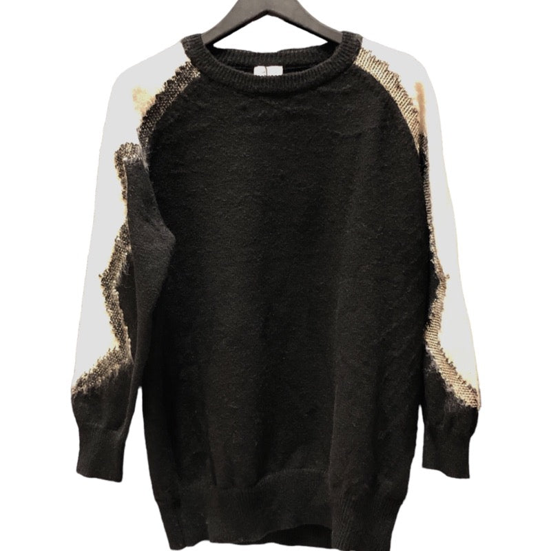 サンローラン SAINT LAURENT オーバーサイズ モヘヤニットセーター 685071 ブラック モヘア メンズ セーター