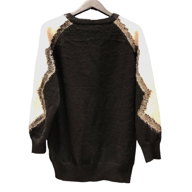 サンローラン SAINT LAURENT オーバーサイズ モヘヤニットセーター 685071 ブラック モヘア メンズ セーター