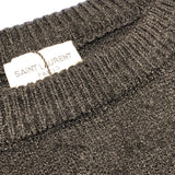 サンローラン SAINT LAURENT オーバーサイズ モヘヤニットセーター 685071 ブラック モヘア メンズ セーター