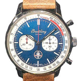 ブライトリング BREITLING トップタイム シェルビーコブラ A41315 ブルー×ホワイト SS/革ベルト メンズ 腕時計