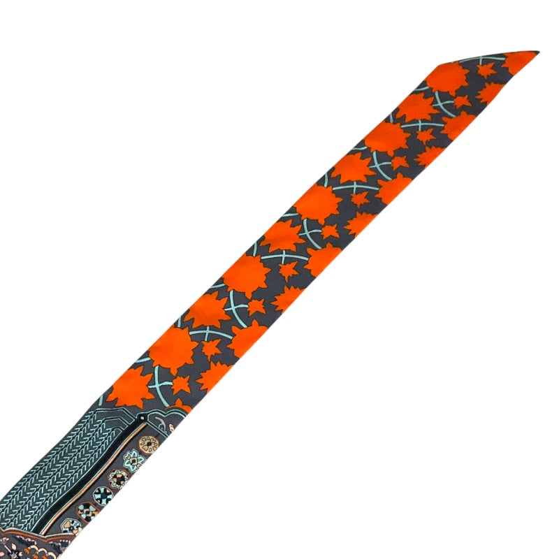 エルメス HERMES ﾂｲﾘｰ マルチカラー シルク100% レディース スカーフ